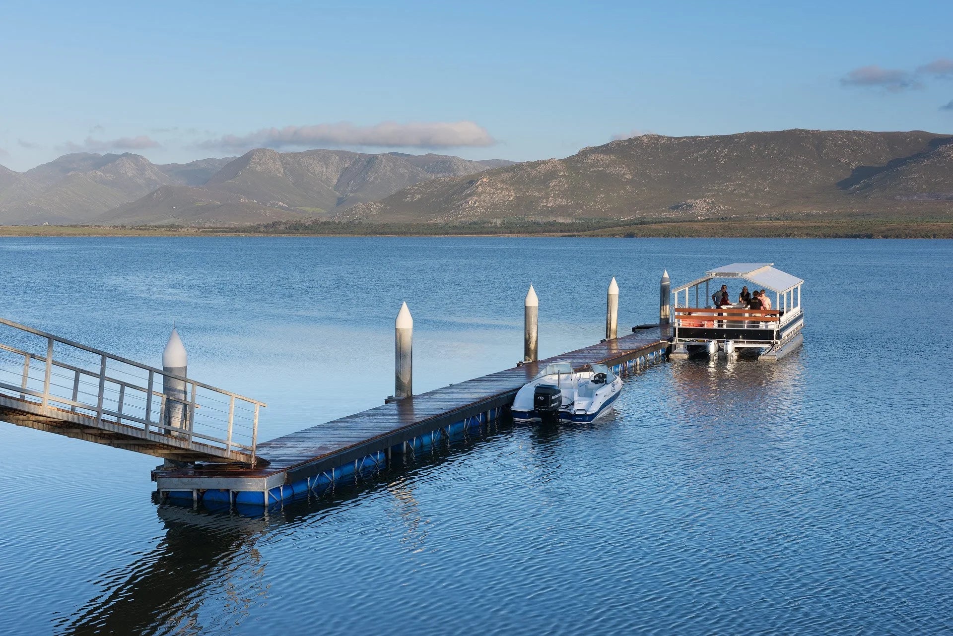 Blending Wine and Eco Adventures in a Pontoon Boat Cruise at Benguela Cove