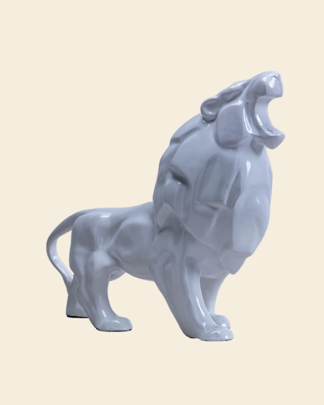 Sculpture White Lion