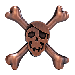 Skull Fidget Spinner in tub