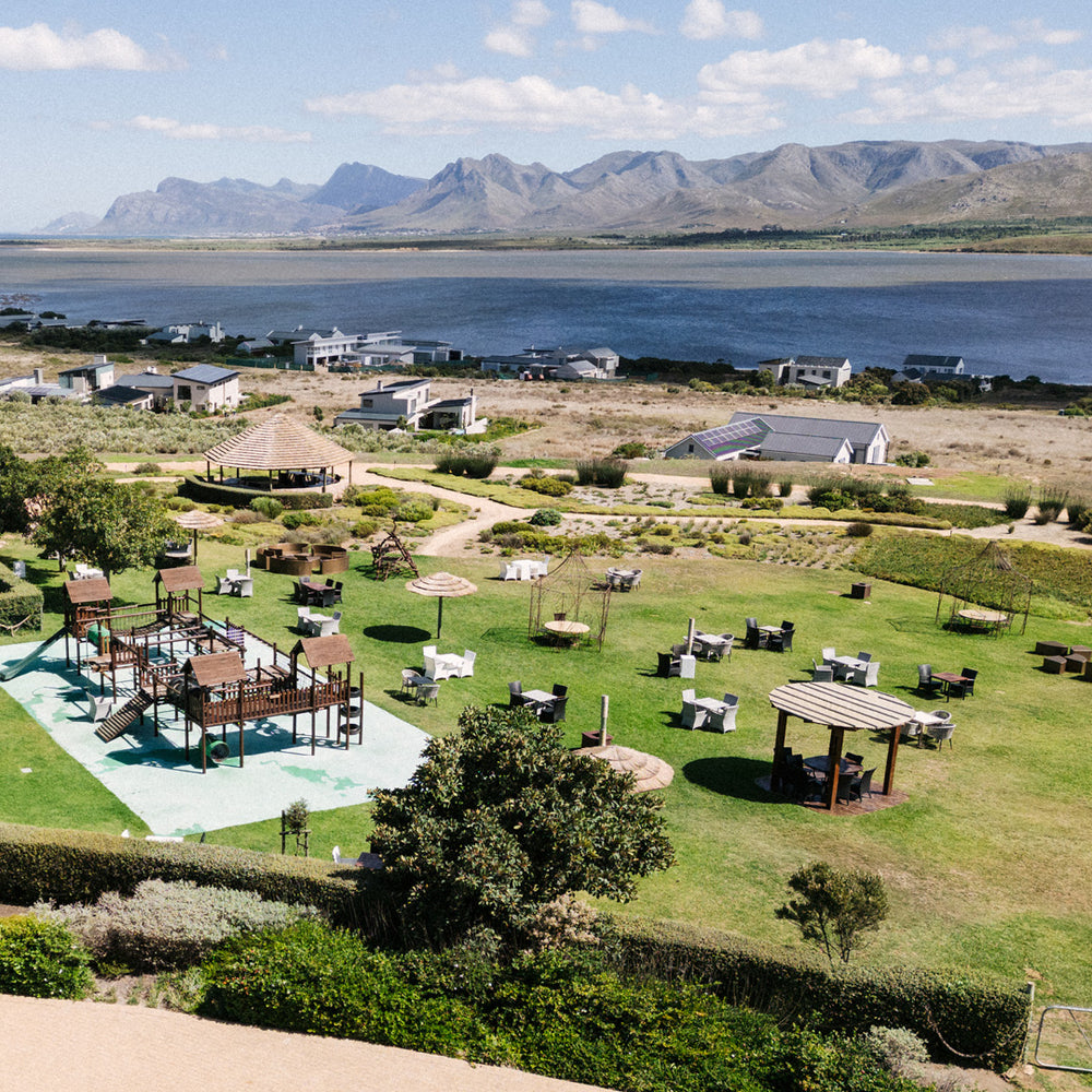 Lagoon Lawn expansive party space overlooking the lagoon