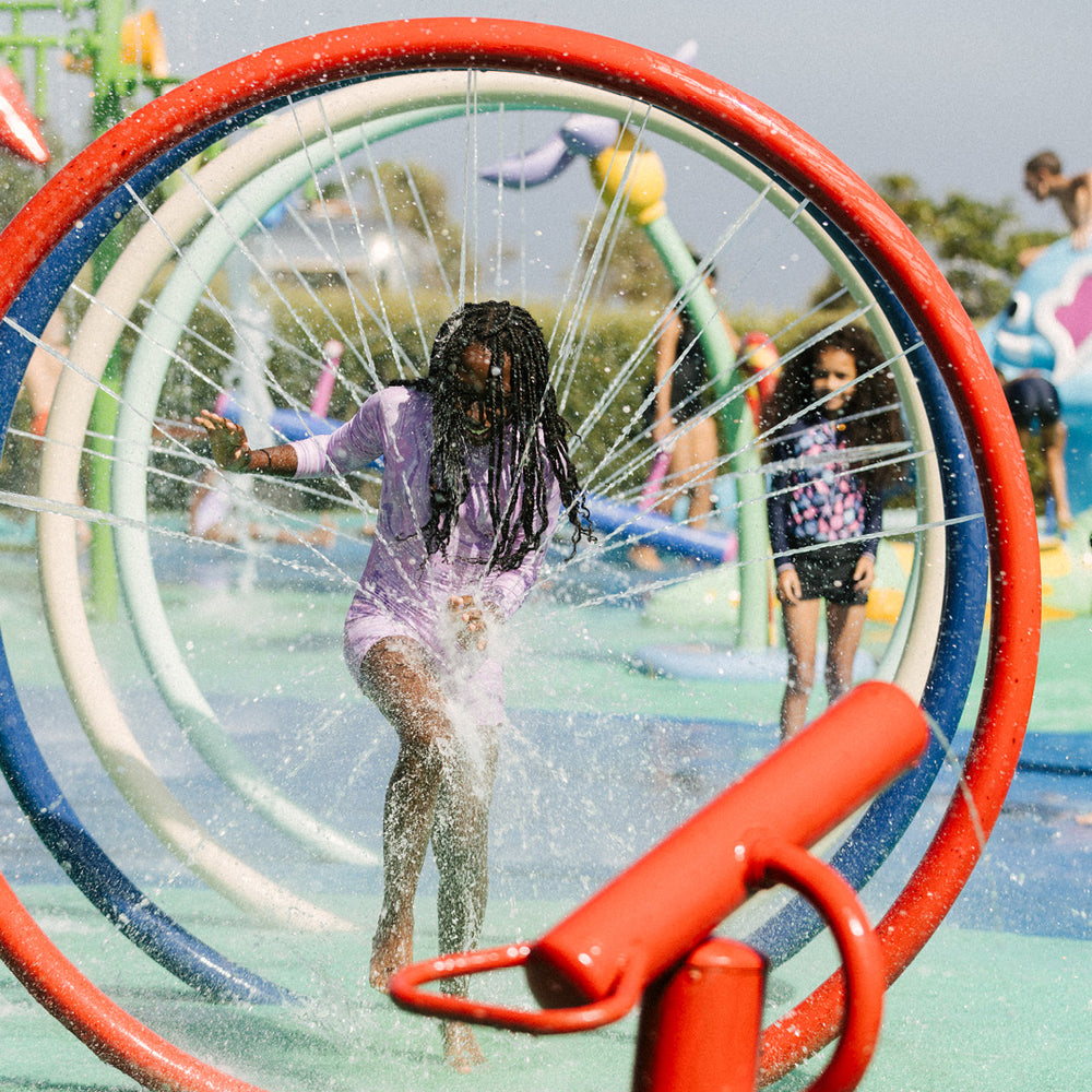 Splash Pad Paradise with interactive water features for toddlers